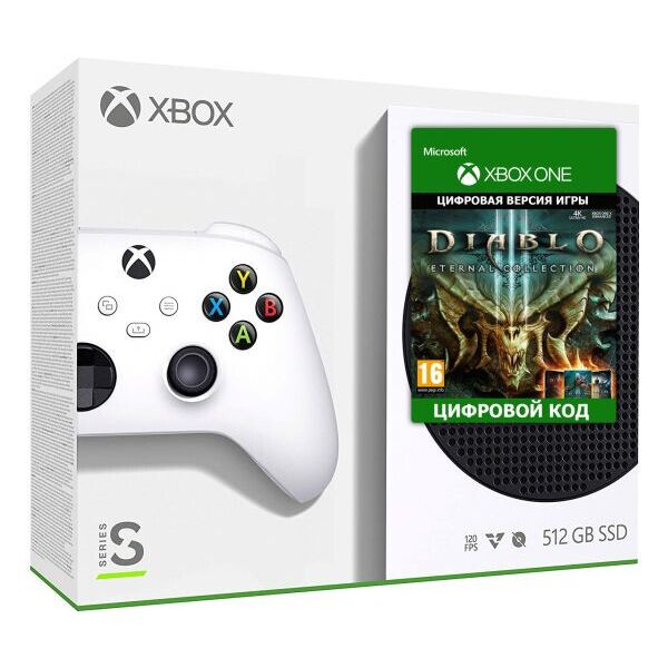 

Microsoft Xbox Series S 512Gb + Diablo III: Eternal Collection (русская версия)