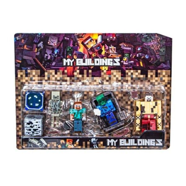

Фигурки Майнкрафт Мои здания блистер my buildings J35-2