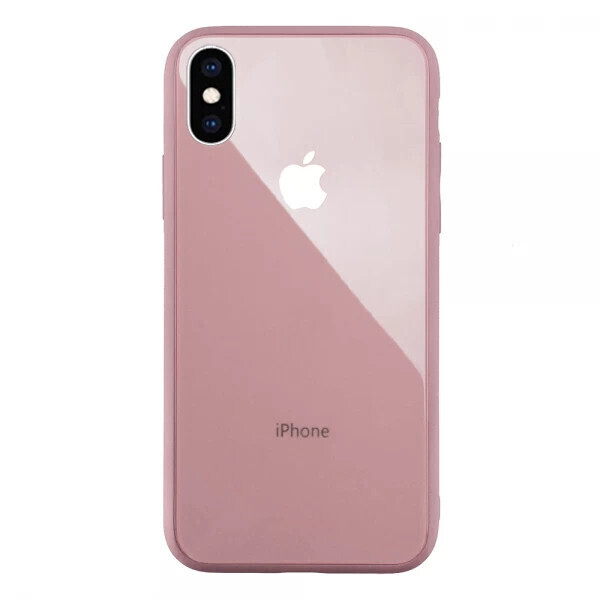 

Чехол стеклянный Glass case для IPhone X/Xs (14) Blueberry черника