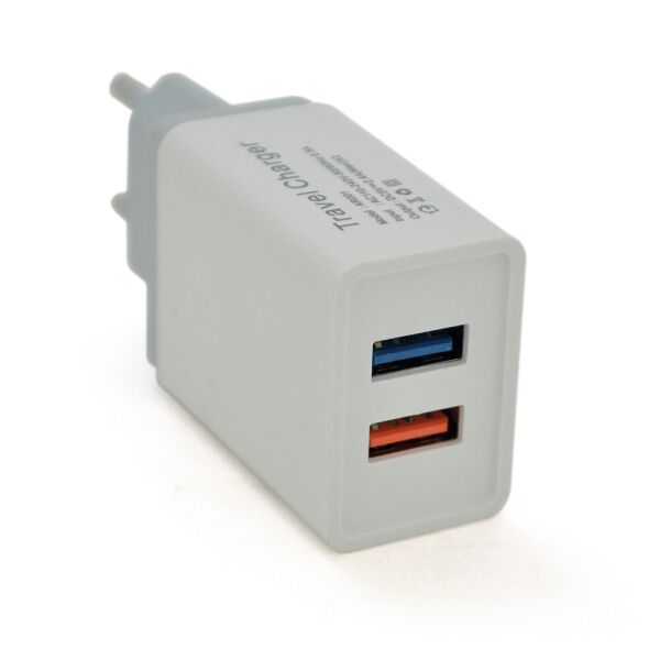

СЗУ 110-240V, 2xUSB, 5V / 2,4A, White, Blister-box