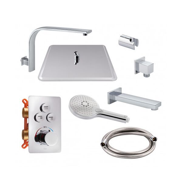 

Термостатическая душевая система скрытого монтажа Qtap Votice QT6443T105NKCSET