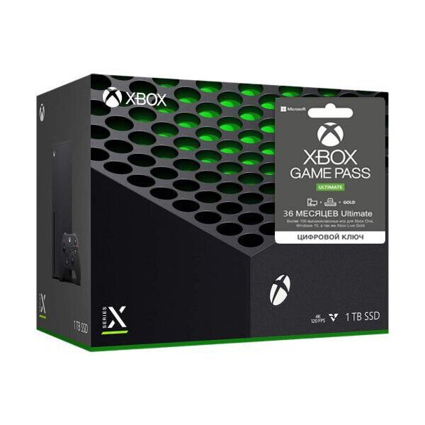 

Microsoft Xbox Series X 1Tb + Xbox Game Pass Ultimate (34 месяцев)
