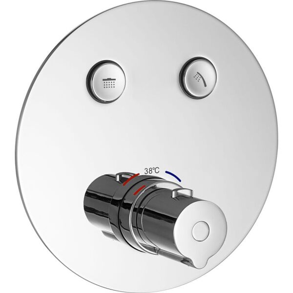 

Смеситель, термостат, скрытый мон, с кнопками, VRB-15410Z