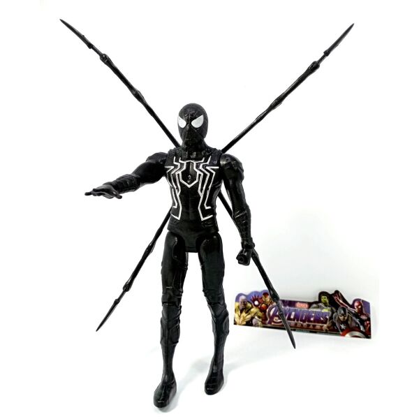 

Фигурка Человек-Паук Черный Spider-Man Black Marvel " Супергерой. Мстители " 15см со Светом на груди