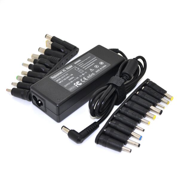 

Універсальний БЖ 19V 4.74A 90W, High Quality, корпус - пласт, 20 роз'ємів + каб.живлення, BOX, Q50