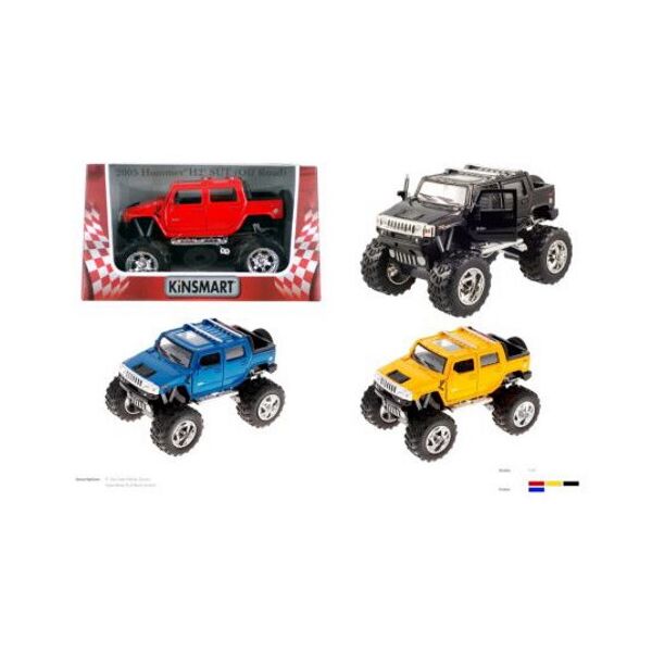 

Машина метал. "Kinsmart" HUMMER H2 (OFF ROAD) инерц., откр.дв., в кор. 16*7,5*8см (96шт/4)