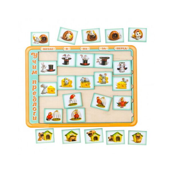 

Сортер "Учим предлоги" (на русском), 32*22,5см, ТМ Ань-Янь, Украина