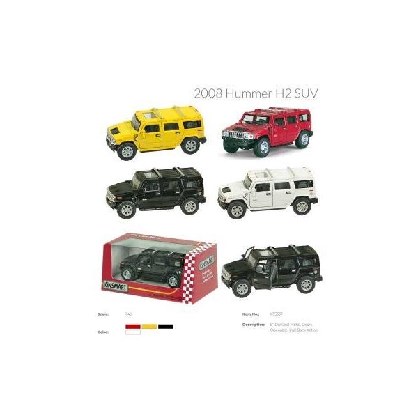 

Машина метал. "Kinsmart" "2008 Hummer H2 SUV", в кор. 16*7,5*8см (24шт)