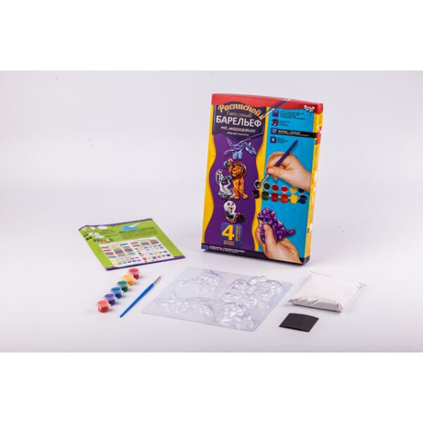 

Барельеф гипсовый расписной на магнитах 3, мал., в кор. 28*19*4см (12 шт)