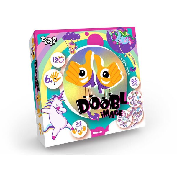 

Игра настольная, большая "Doobl Image", развлекательная, украинская, в кор. 19*4*19см (8шт)