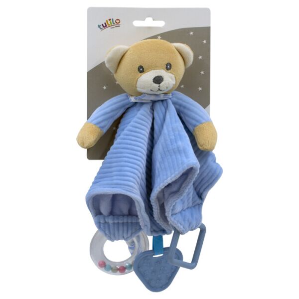 

Игрушка мягкая плюшевая "Мишка", голубая, 25см, на планш. 16*13см, ТМ Tulilo, Польша