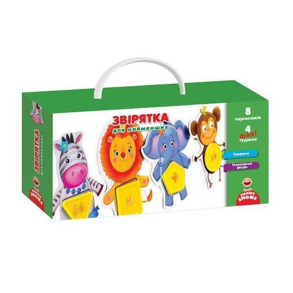 

Игра с пуговицами "Зверушки", укр., в кор.см, ТМ Влади Тойс, Украина