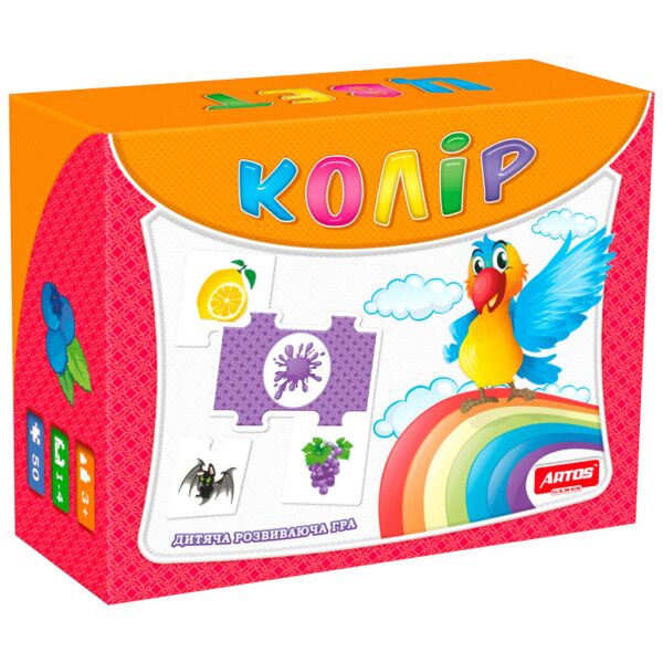 

Игра развивающая "Колір ", в кор. 22*17*8см, ARTOS Games, Украина