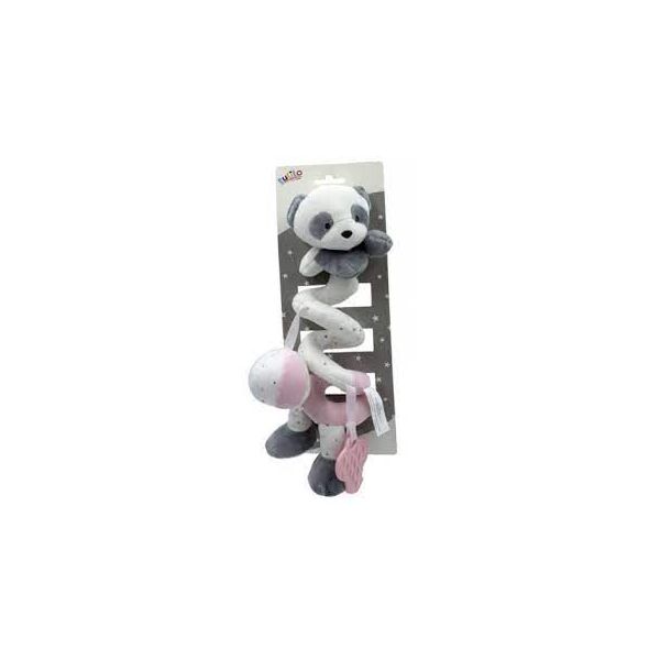 

Игрушка-спираль плюшевая "Панда", розовая, 30см, на планш. 33*12см, ТМ Tulilo, Польша