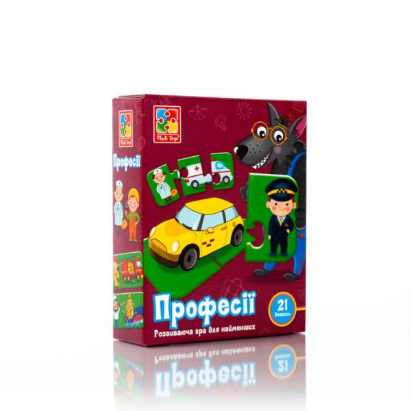 

Игра развивающая "Професії", украинская, в кор. 15*5*18 см, Украина, ТМ Влади Тойс