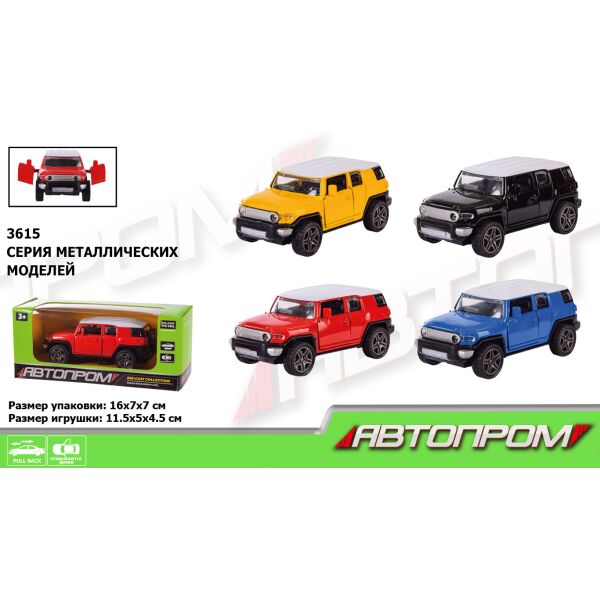 

Машина метал. "АВТОПРОМ", 1:32, 4 цвета, откр.двери, в кор. 16*7*7см (96шт/4)