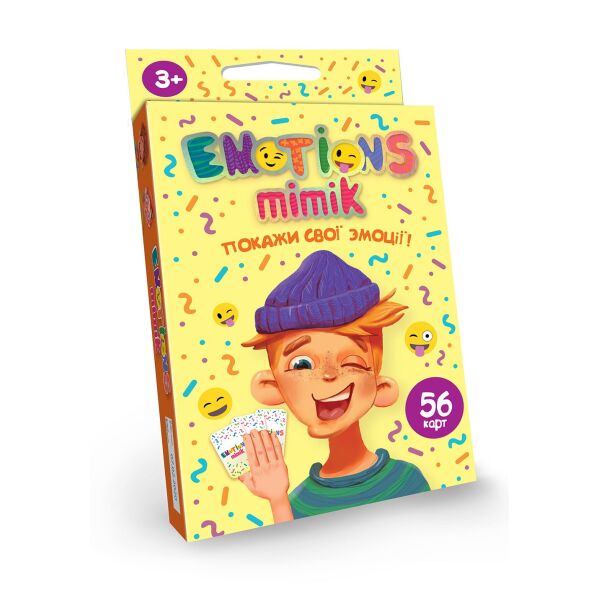 

Карточная игра "Emotions Mimik", укр., в кор. 9*13*2см (32шт)