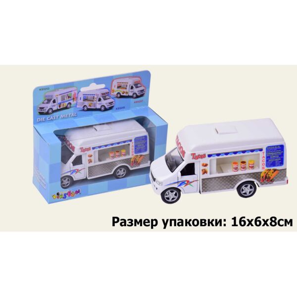 

Машина металл "Kinsfun", "Tacos Truck", в кор. 16*8*7,5см