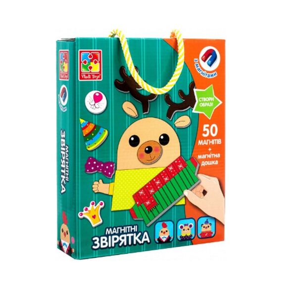 

Магнитная игра "Звірятка", в кор. 18*5*22см, Украина, ТМ Влади Тойс