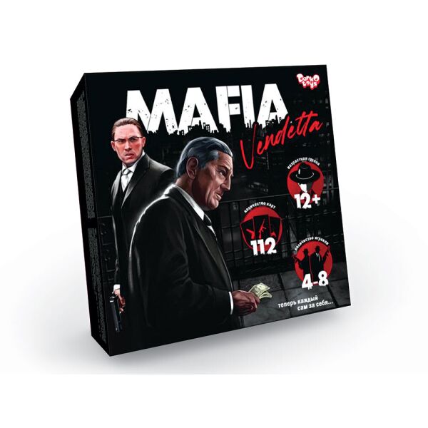

Игра развлекательная "MAFIA Vendetta", русская, в кор. 25*25*4см (10шт)