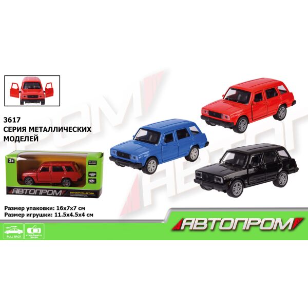 

Машина метал. "АВТОПРОМ", 1:32, 3 цвета, откр.двери, в кор. 16*7*7см (96шт/4)