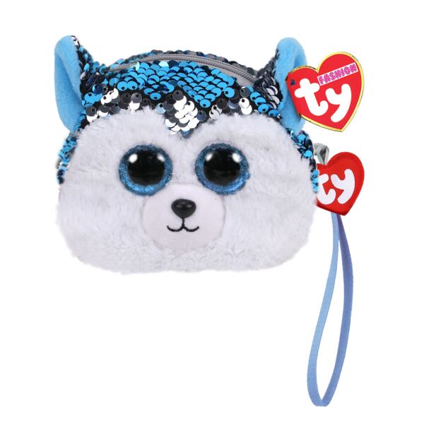 

Мягкая игрушка кошелек TY Fashion Хаски "Slush", 11см