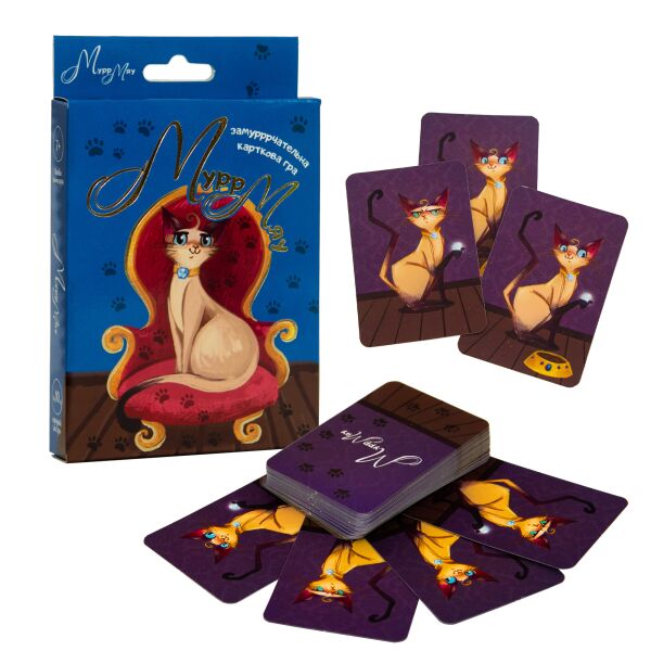 

Карточная игра "Мурр Мяу", русский, в кор. 14*9,3*2,2см, ТМ Стратег, Украина (60шт)