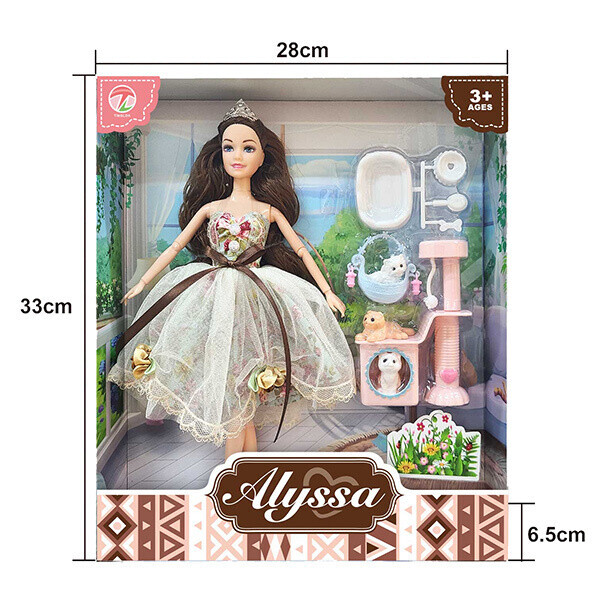 

Кукла "Alyssa" Summer in Italy, в кор. 33*28см (36шт)