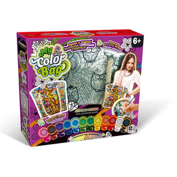 

Набор для творчества "My Color Bag", сумка-раскраска, в кор. 38*35*8см (5шт)