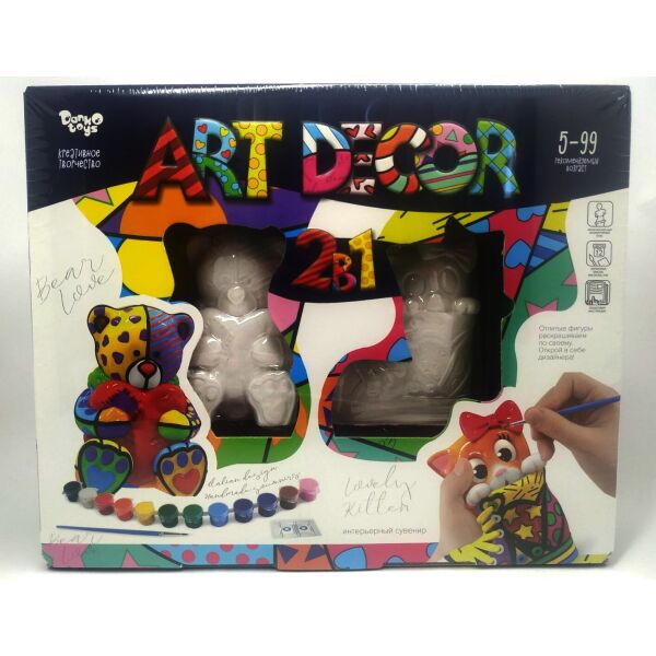 

Креативное творчество "ART DECOR" 2 в 1, русский, в кор. 29*7*24см (5шт)