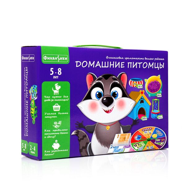 

Игра настольная "Домашние питомцы" (рус), в кор. 28*19*6см, Украина, ТМ Влади Тойс