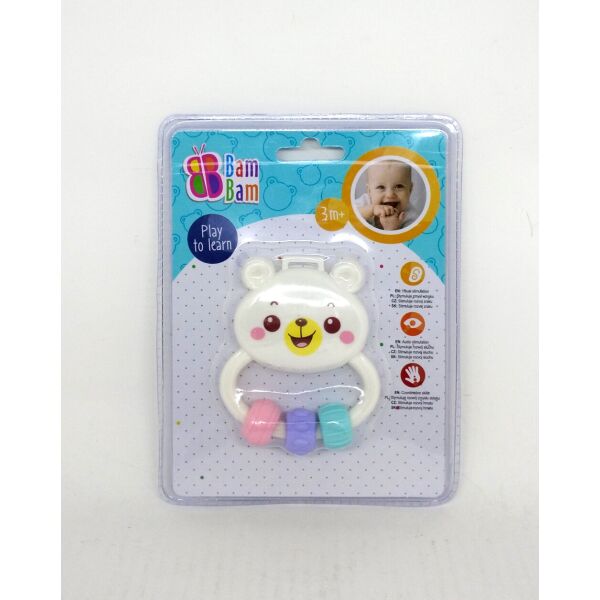 

Погремушка "Ведмедик", планшет 17*14см, ТМ Bam Bam, Польша