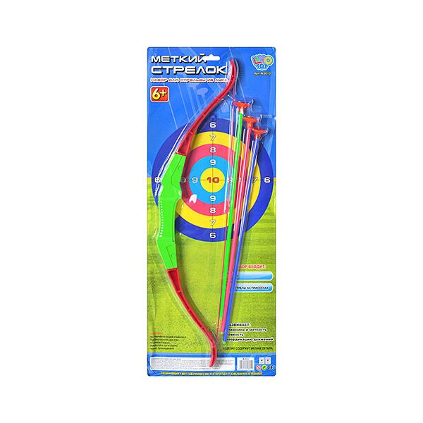 

Лук LIMO TOY "Меткий Стрелок", на листе 64*26см (48шт)