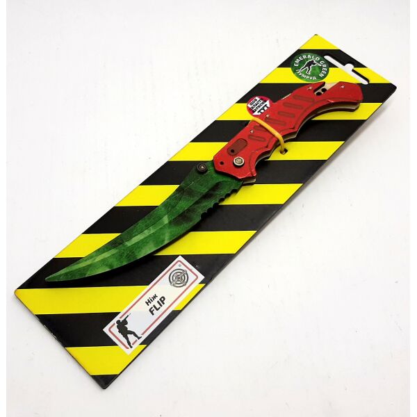 

Нож деревянный "Флип" Раскладной Изумруд, на планш. 28*7,5см, Сувенир Декор, Украина