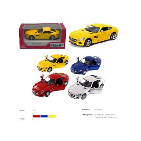 

Машина метал. "Kinsmart" "Mercedes-AMG GT", в кор. 16*8*7,5см (96шт/4)