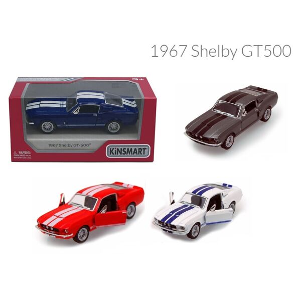 

Машина метал. "Kinsmart" "Shelby GT500", в кор. 16*8*7,5см (96шт/4)