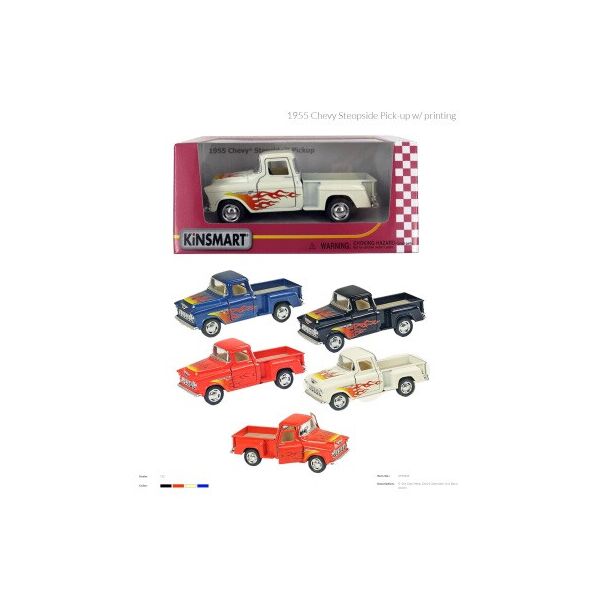 

Машина метал. "Kinsmart" "1955 CHEVY STEPSIDE PICK UP", в кор. 16*8*7,5см (96шт/4)
