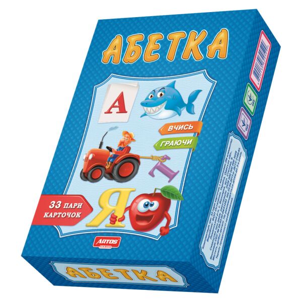 

Игра развивающая "Абетка", в кор. 24*16*6см, ARTOS Games, Украина