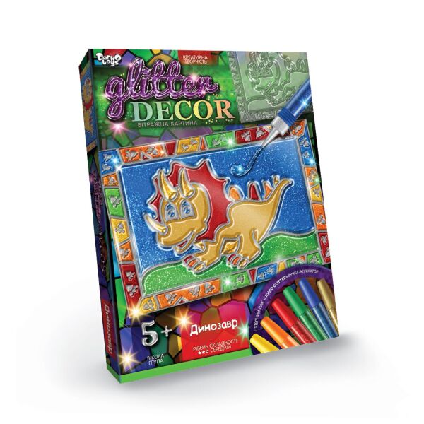 

Набор для творчества "Glitter Decor" (укр.) в кор. 27*20*3см (18шт)