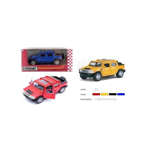 

Машина метал. "Kinsmart" "Hummer H2" в кор. 16*8,5*7,5см (96шт/4)