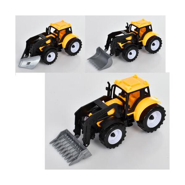 

Трактор инерция, 13см, подвижные детали, 3вида, пак. 13*8*7см (300шт)