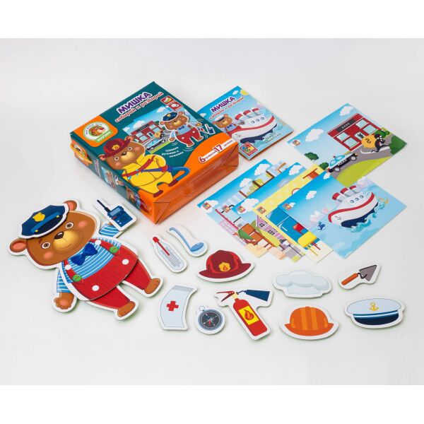

Игра с подвижными деталями "Мишка", рус., в кор. 21*18*5см, Украина, ТМ Влади Тойс