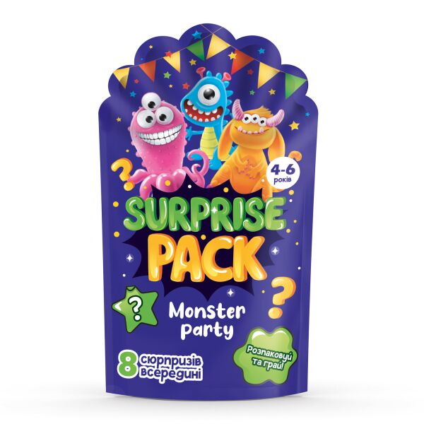 

Набор сюрпризов "Surprise pack. Monster party", 35*17см, Украина, ТМ Влади Тойс