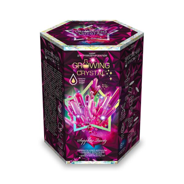 

Набор для проведения опытов "Growing Crystal 8", укр., в кор. 14*12*10см (8шт)