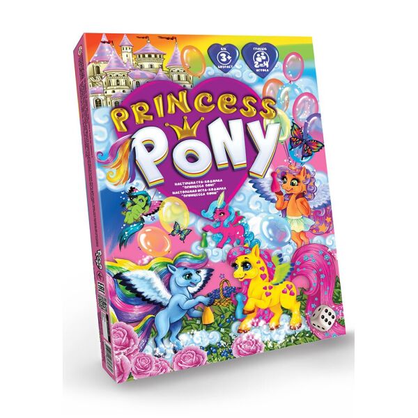 

Игра настольная, развлекательная "Princess Pony", в кор. 36*25*2см (20шт)