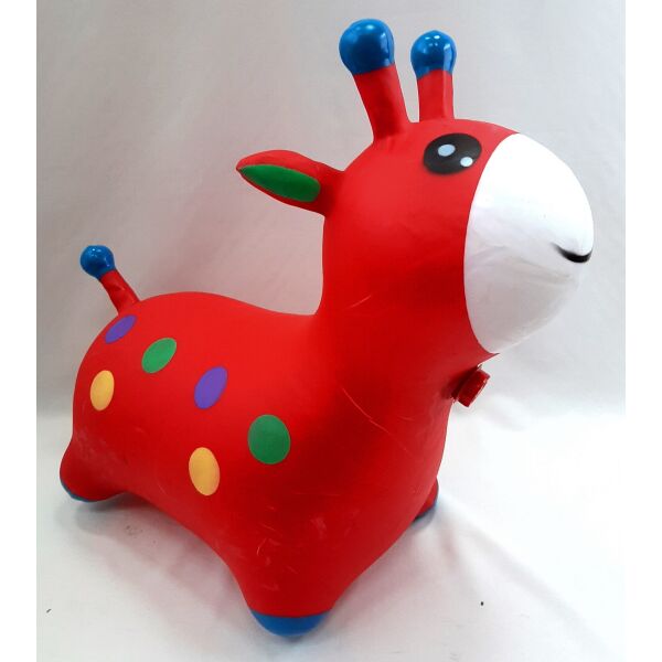 

Прыгун музыкальный Жираф КРАСНЫЙ батарейка в комплект не входит