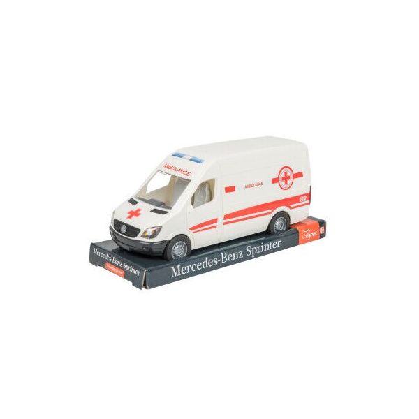 

Автомобиль "Mercedes-Benz Sprinter", скорая помощь, на планш. 12*28*10см, TM Wader