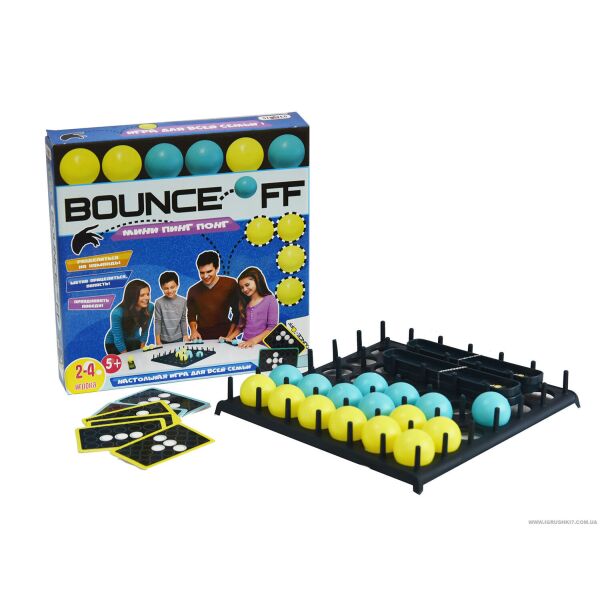 

Игра развл., наст. "Bounce off", в кор. 26,5*26*4,5см, Украина, ТМ Стратег (10шт)