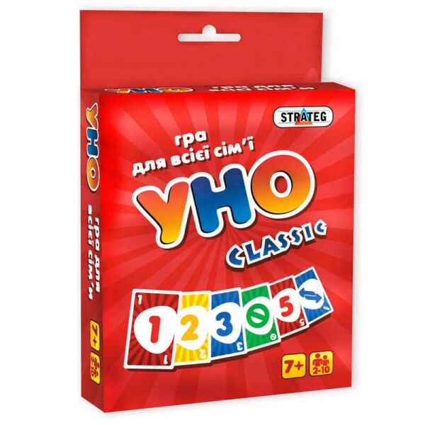 

Игра "Уно classic", в кор. 13,5*9*2,5см, Украина, ТМ Стратег (66шт)