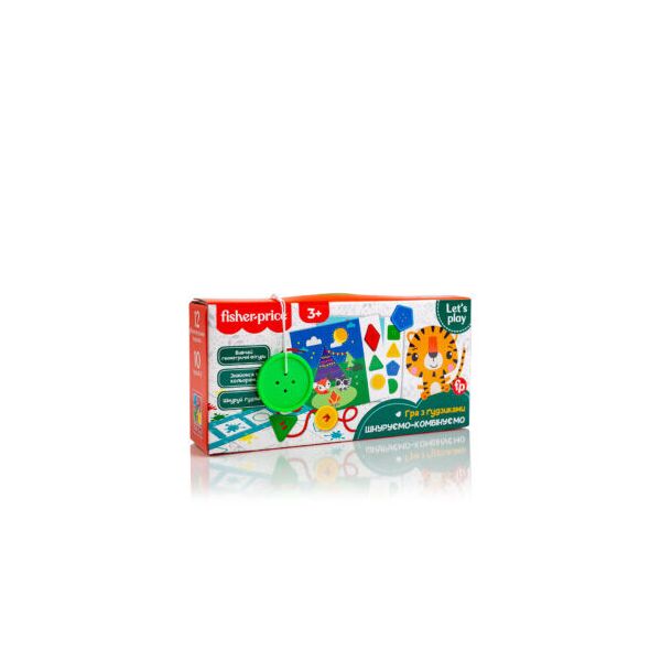 

Игра с пуговицами "Fisher Price. Шнуруємо-комбінуємо", в кор. 25*12*6см, Украина, ТМ Влади Тойс (12)